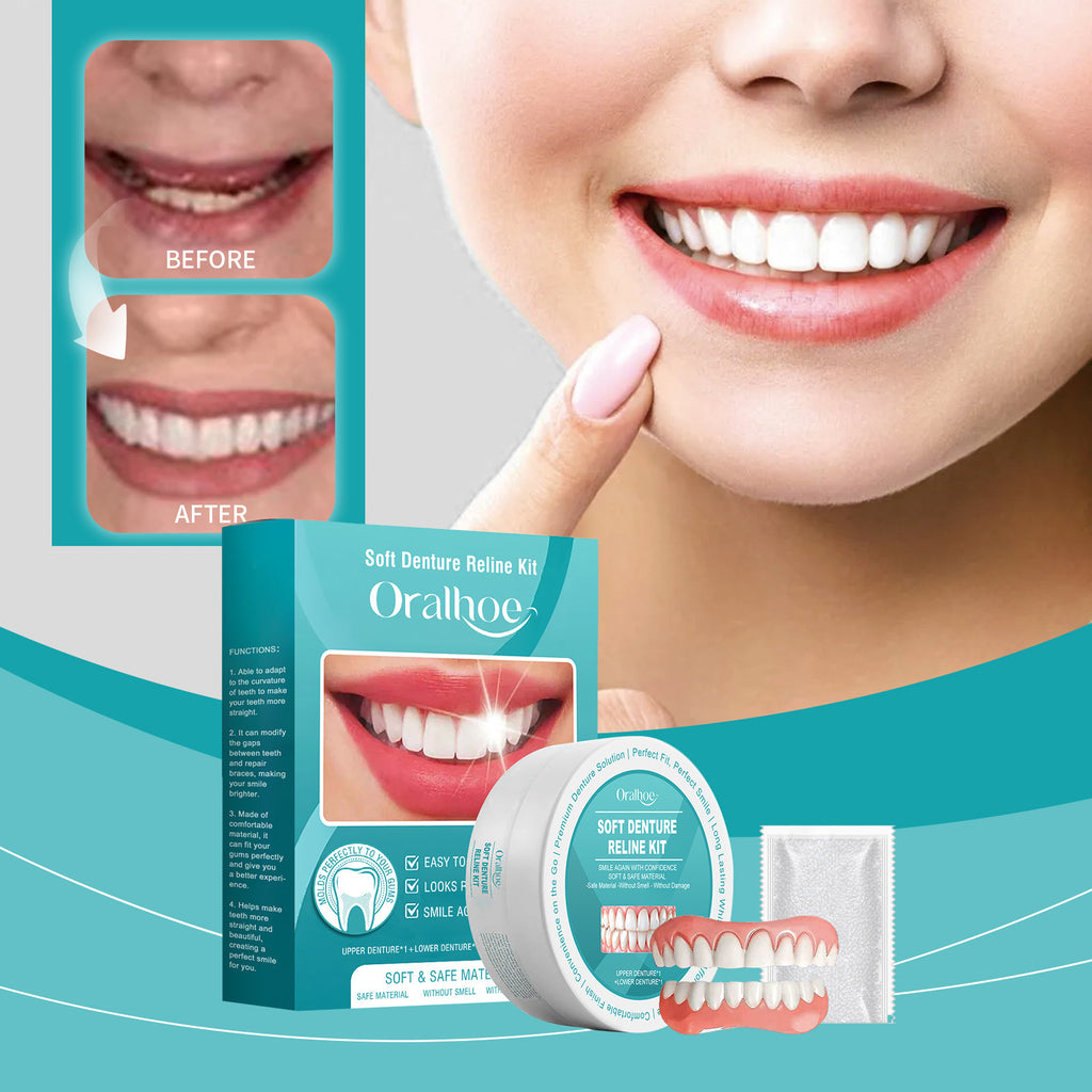 Snap on Veneers with Moldable Beads and Custom Fit Cosmetic False Teeth - Image 1
