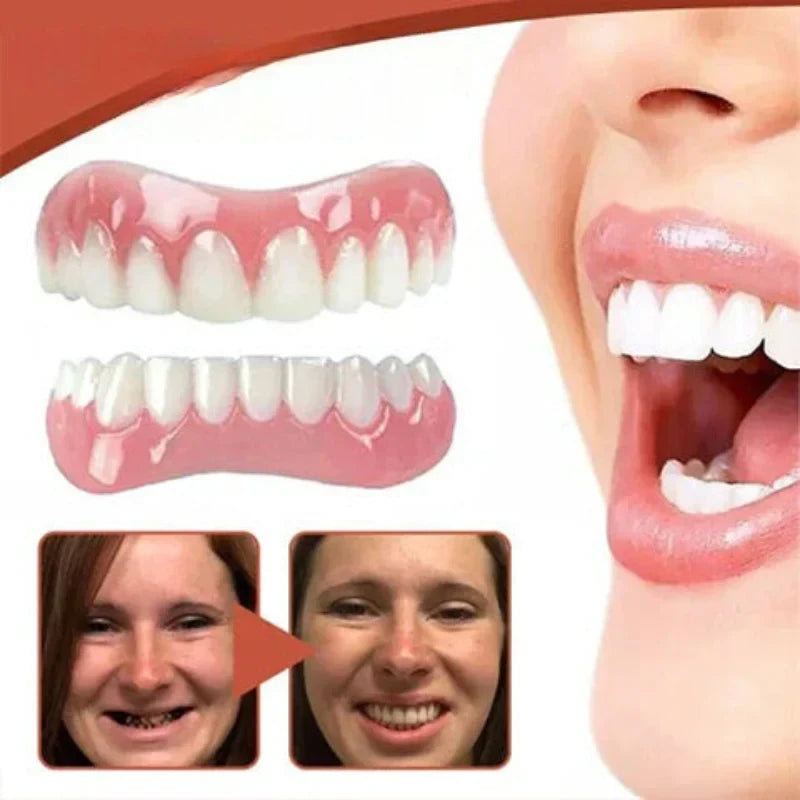 Snap on Veneers with Moldable Beads and Custom Fit Cosmetic False Teeth - Image 5