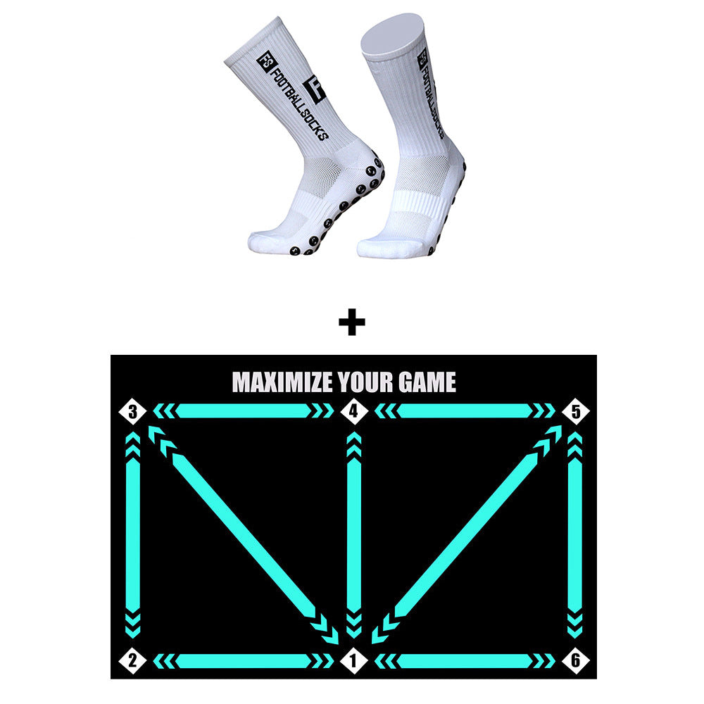 Soccer Training Equipment Mat with Numbered Guides and Non-Slip Backing for Footwork Drills - Image 9