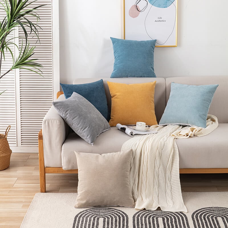 Sofa Couch Cover Washable with Chenille Texture and Pom-Pom Fringe - Image 4