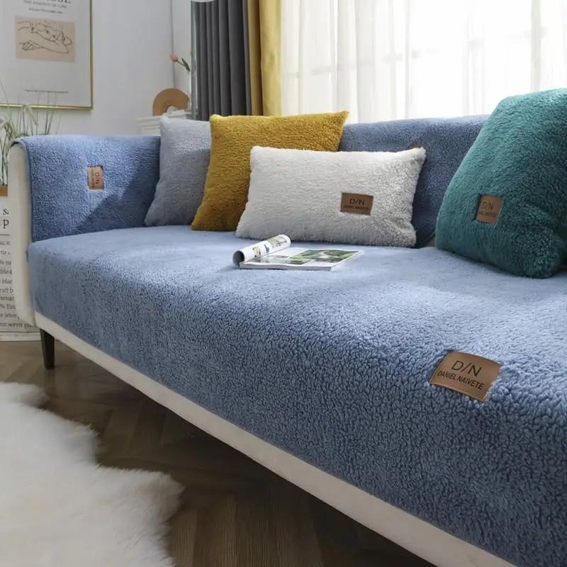 Sofa Cover with Non-Slip Design Plush Teddy Fleece Waterproof and Washable for Pets - Image 3