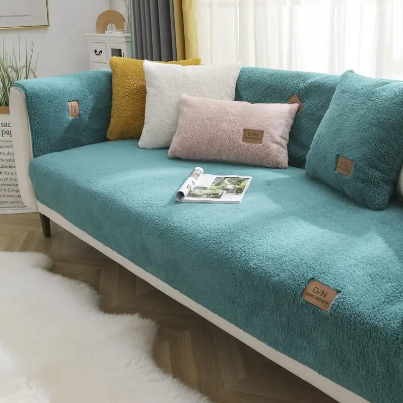 Sofa Cover with Non-Slip Design Plush Teddy Fleece Waterproof and Washable for Pets - Image 4