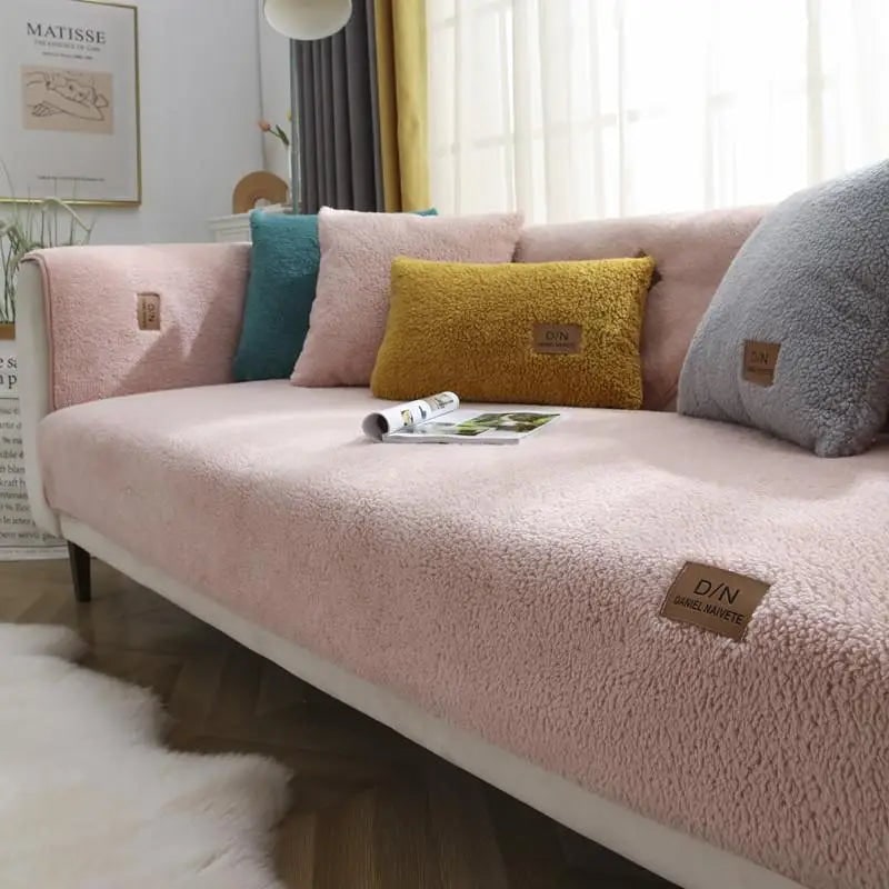 Sofa Cover with Non-Slip Design Plush Teddy Fleece Waterproof and Washable for Pets - Image 5