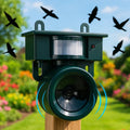 Solar Motion Activated Bird Deterrent with Ultrasonic and Sonic Repeller - Image 1