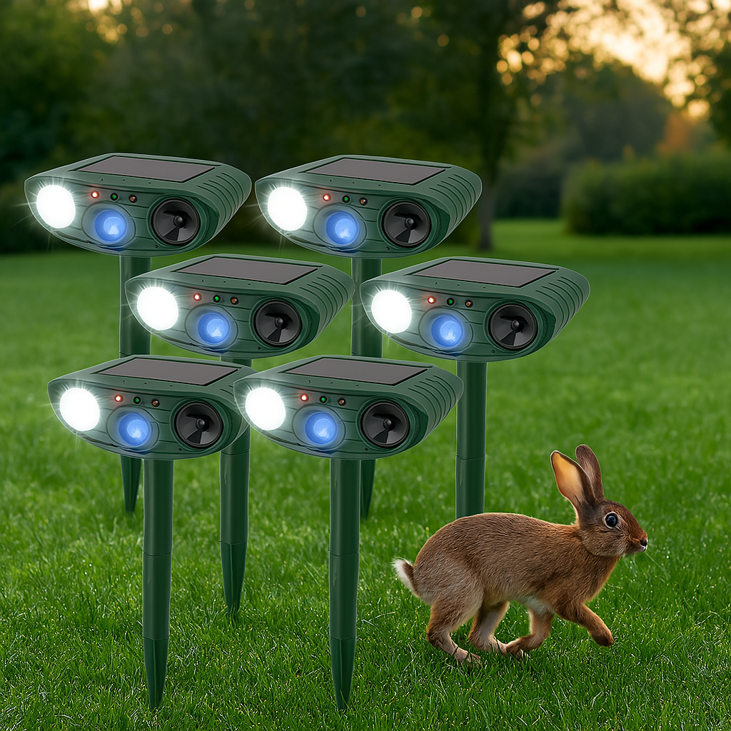 Solar Powered Ultrasonic Mouse Repellent with Motion Sensor and Flashing LED - Image 11