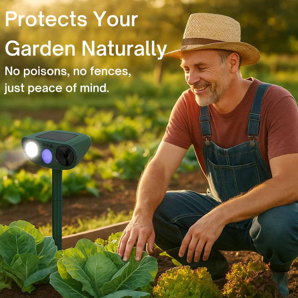 Solar Powered Ultrasonic Mouse Repellent with Motion Sensor and Flashing LED - Image 6