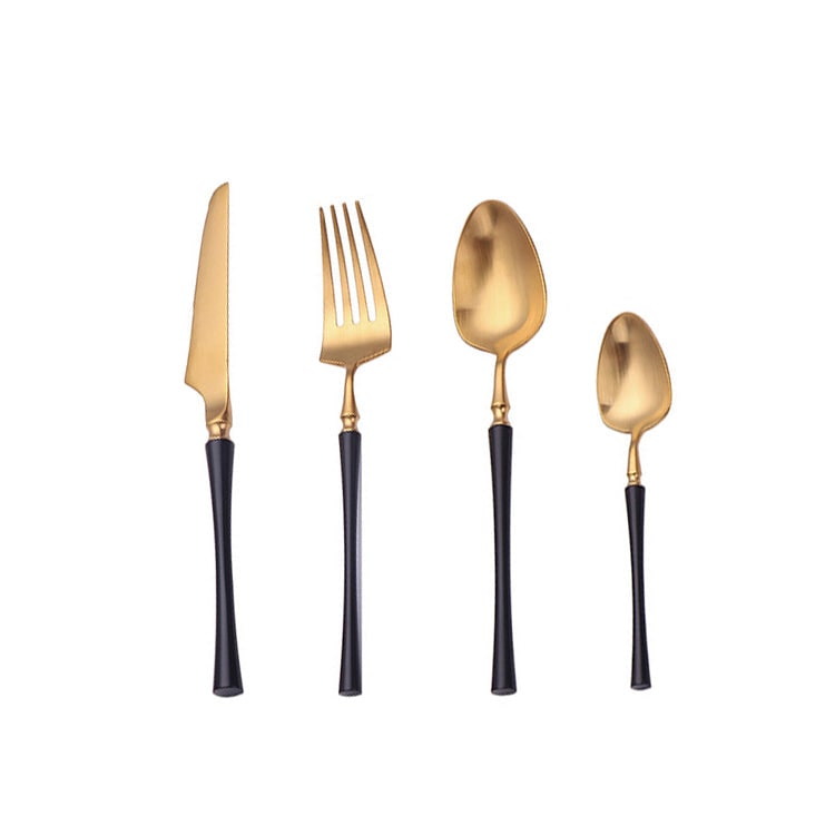 Stainless Steel Flatware Set with Tapered Handles 24-Piece Cutlery for 6 - Image 3