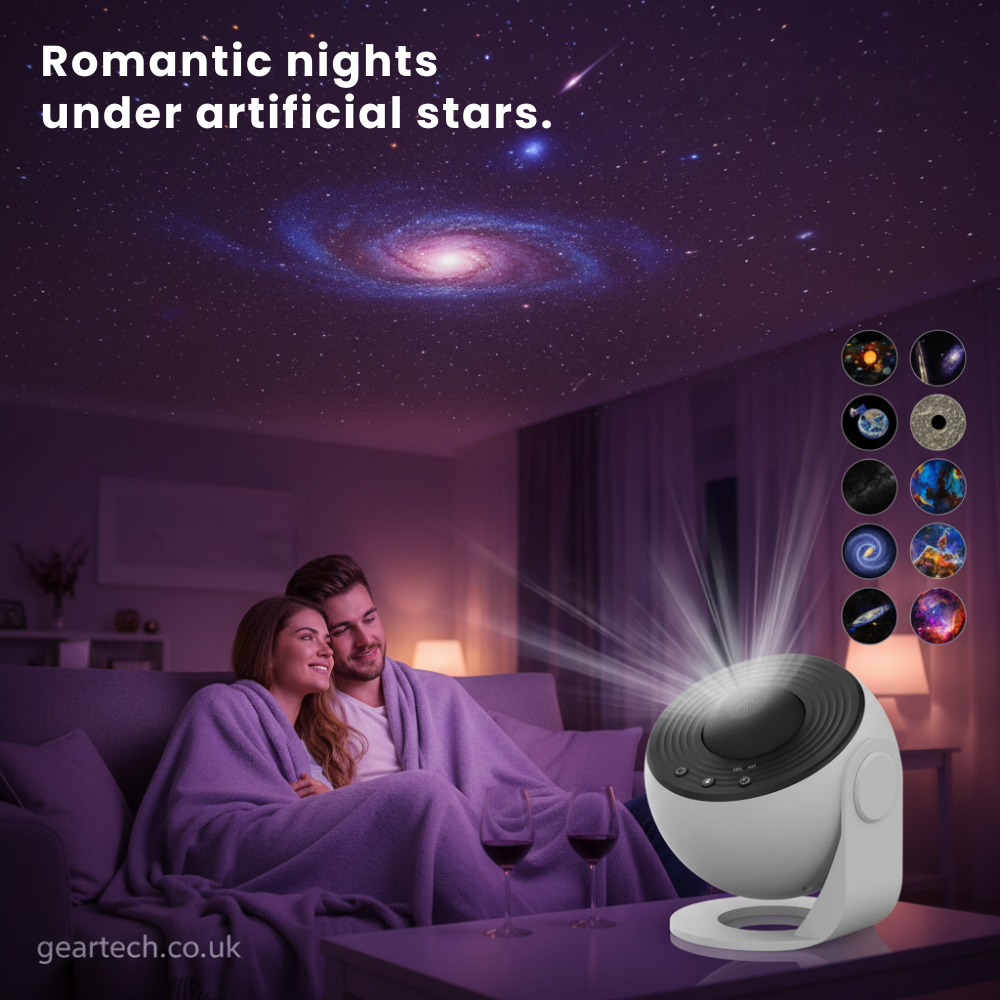 Star Projector Night Light with 360° Rotating Galaxy Projection and Tilting Stand - Image 14