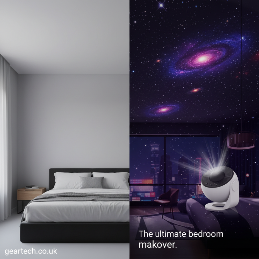 Star Projector Night Light with 360° Rotating Galaxy Projection and Tilting Stand - Image 2