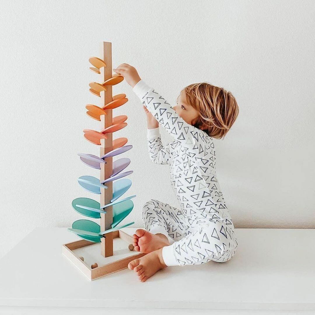 Toddler Marble Run Toy Tree with Cascading Balls and Musical Sounds - Image 4