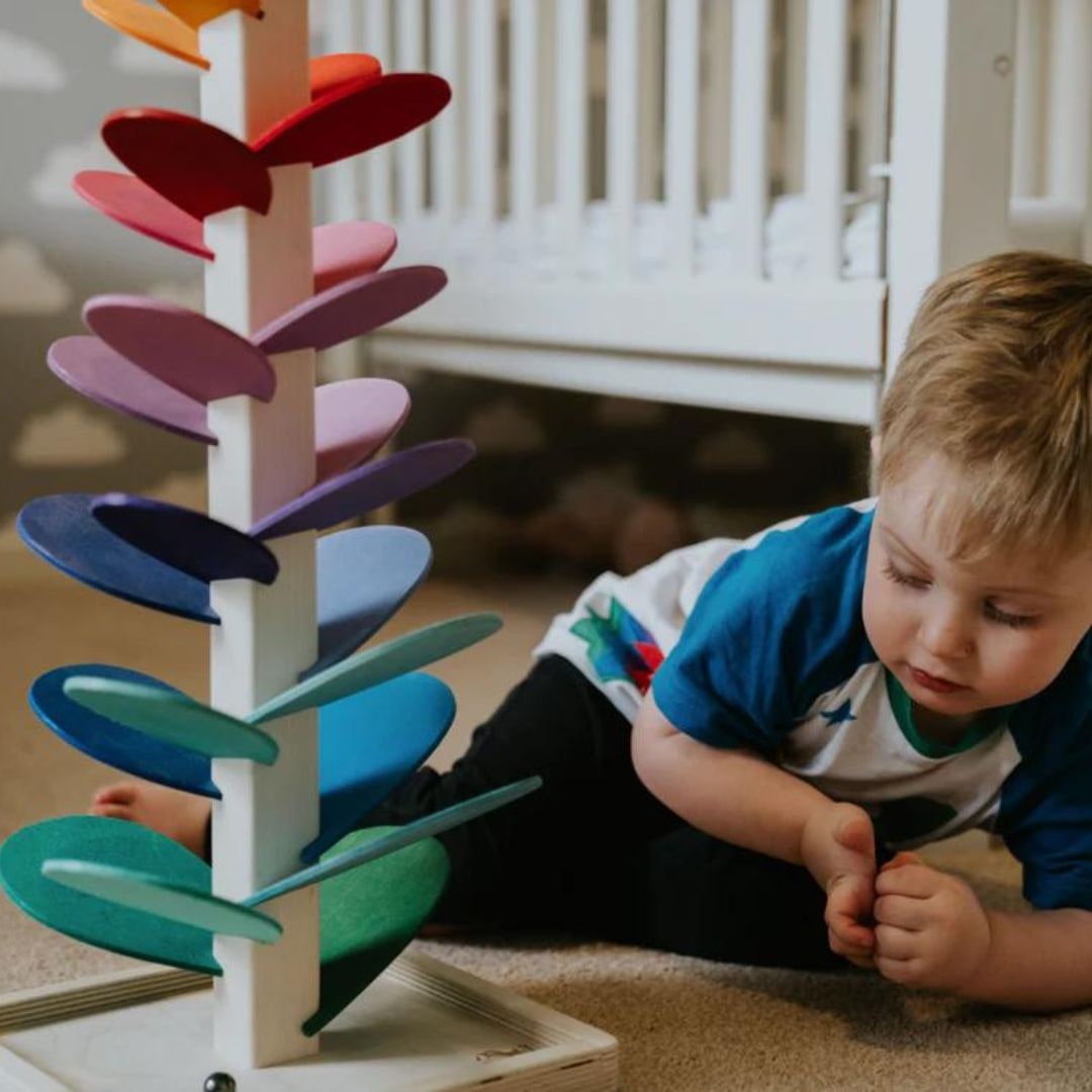 Toddler Marble Run Toy Tree with Cascading Balls and Musical Sounds - Image 6