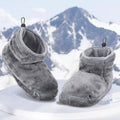 USB Heated Slippers with Plush Bootie Faux Fur Lining and Fleece Ankle Collar - Image 1