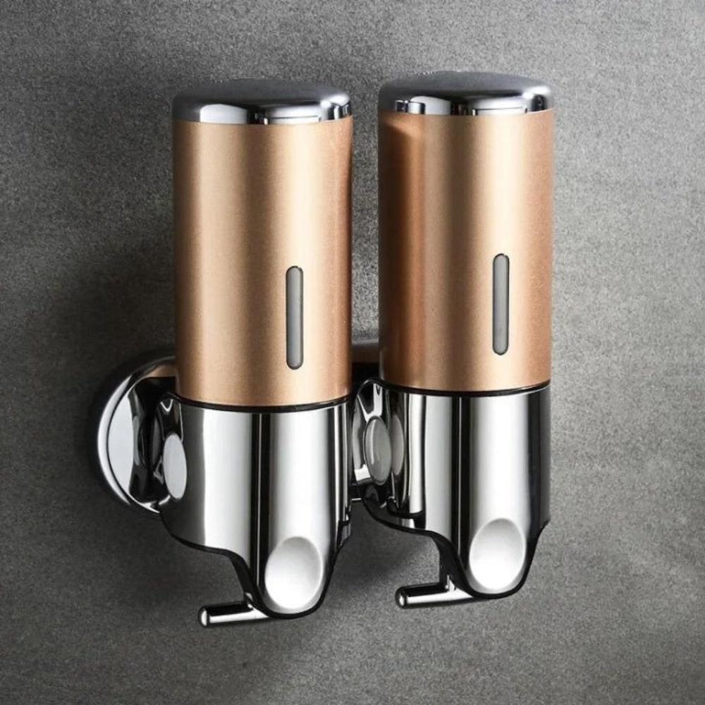 Wall-Mounted Shower Soap Dispenser with Manual T-Bar Lever and Detachable Chambers - Image 23