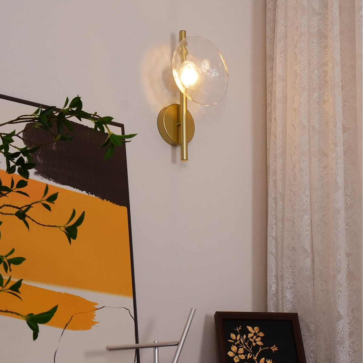 Wall Sconce Lighting with Textured Ripple Glass and Contemporary Design - Image 20