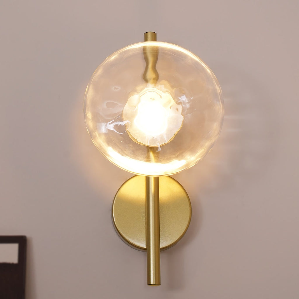 Wall Sconce Lighting with Textured Ripple Glass and Contemporary Design - Image 26