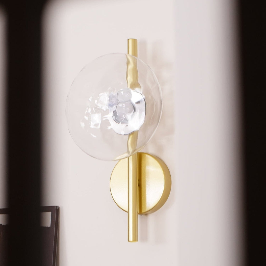 Wall Sconce Lighting with Textured Ripple Glass and Contemporary Design - Image 28