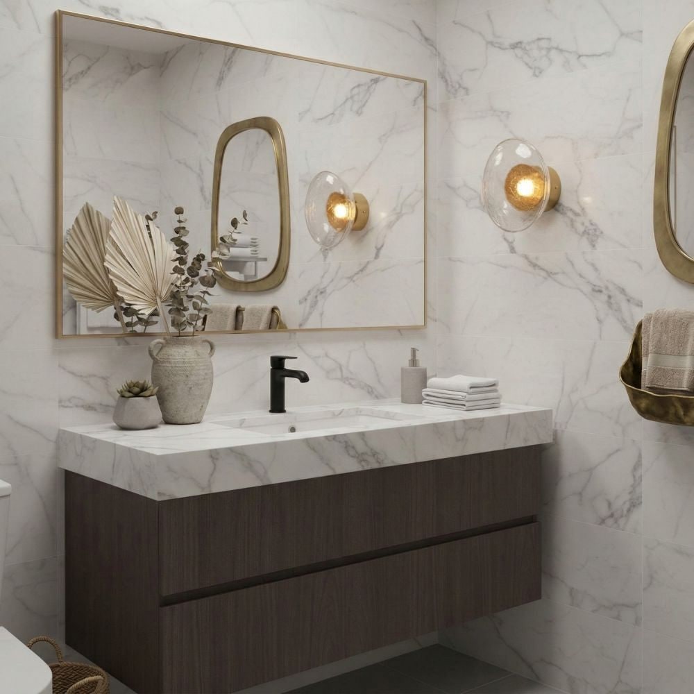 Wall Sconce Lighting with Textured Ripple Glass and Contemporary Design - Image 30