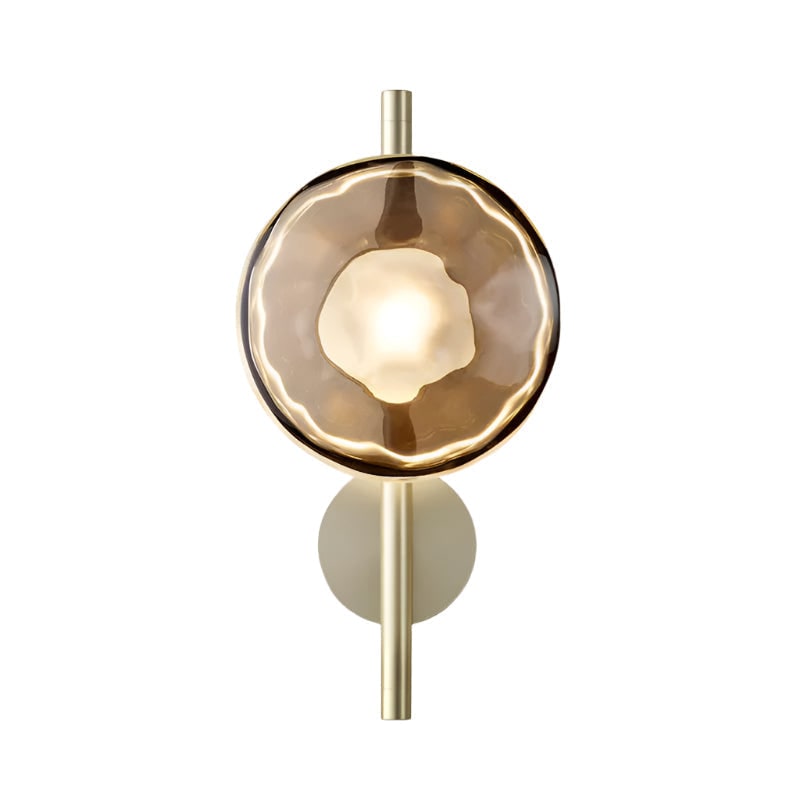 Wall Sconce Lighting with Textured Ripple Glass and Contemporary Design - Image 42