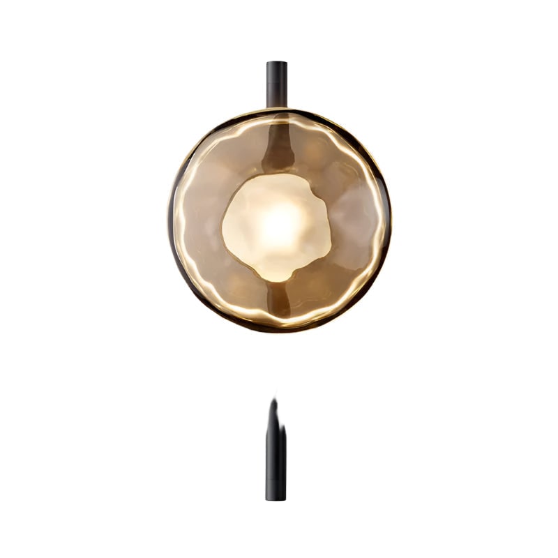 Wall Sconce Lighting with Textured Ripple Glass and Contemporary Design - Image 45
