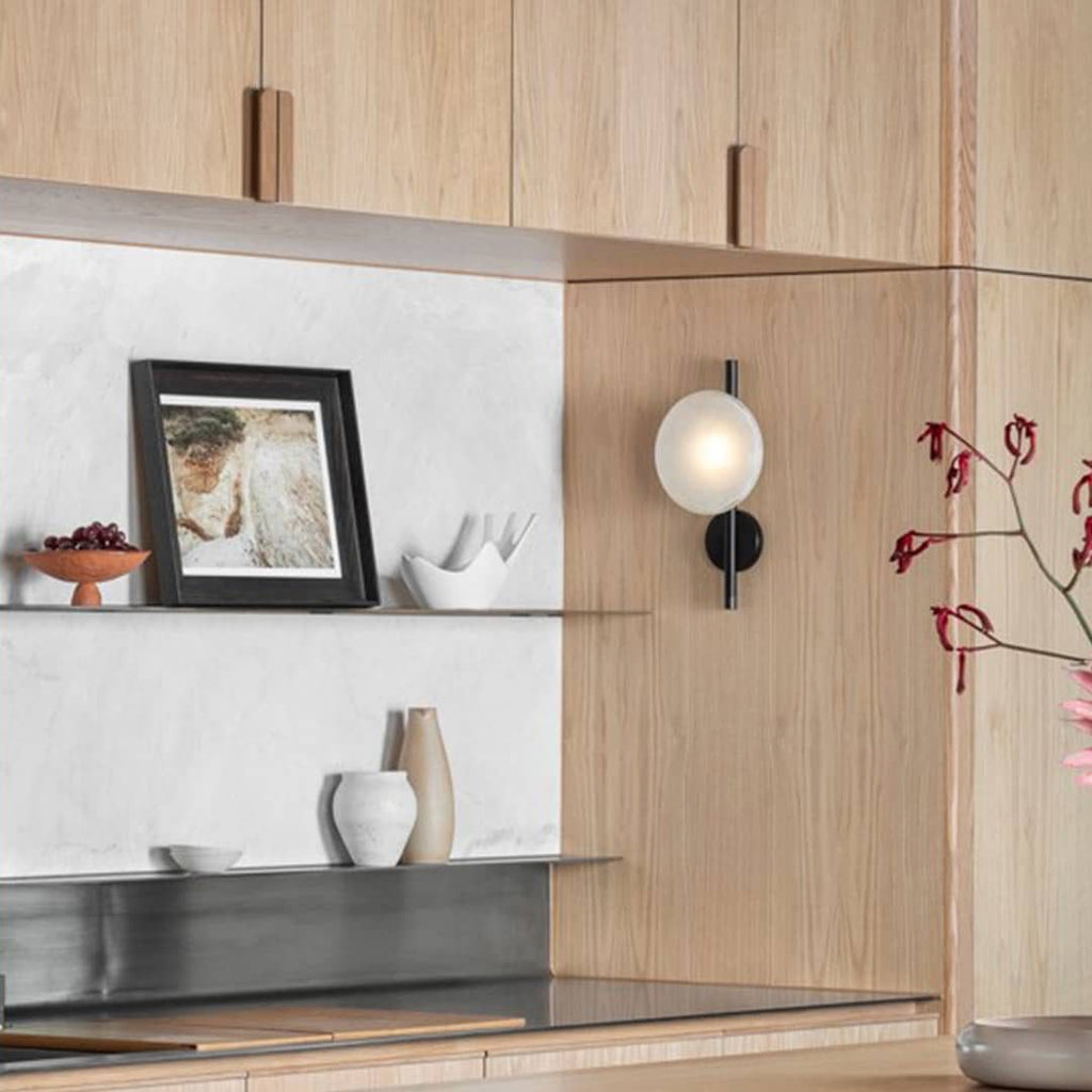 Wall Sconce Lighting with Textured Ripple Glass and Contemporary Design - Image 8