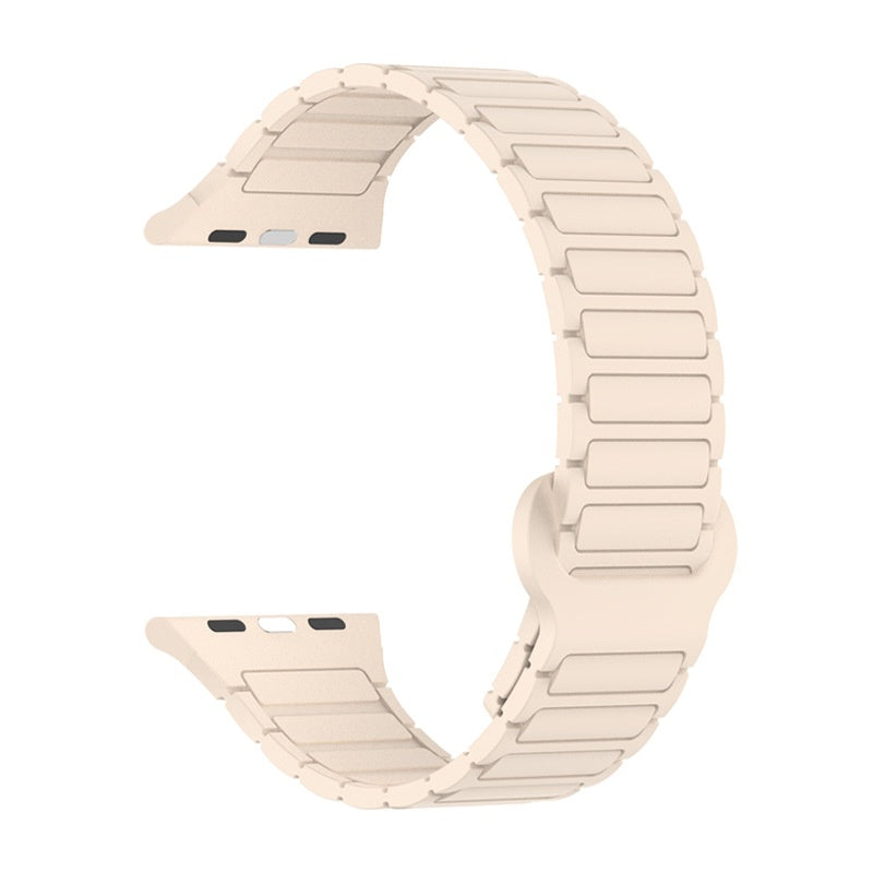 Watch Band with Magnetic Closure and Ribbed Silicone Design - Image 33