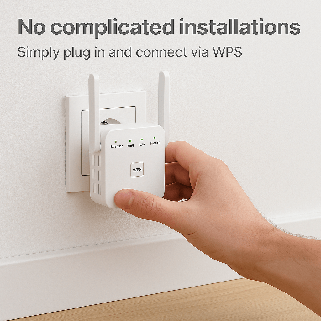 WIFI Extender with Adjustable Antennas and Ethernet Port Wireless Range Booster - Image 10