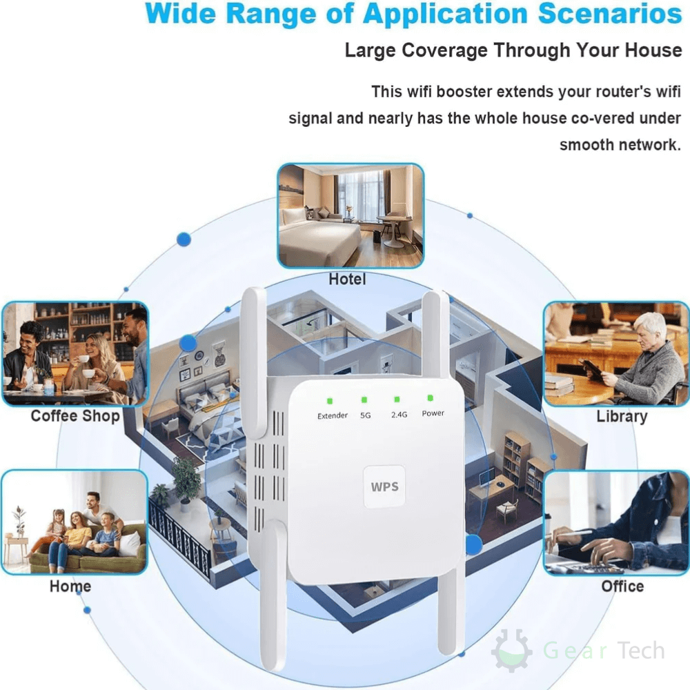 WIFI Extender with Adjustable Antennas and Ethernet Port Wireless Range Booster - Image 12
