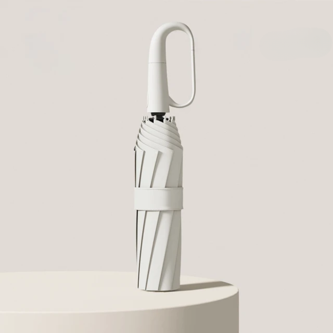 Windproof Travel Umbrella with Automatic Open Close and Compact Carabiner Design - Image 4