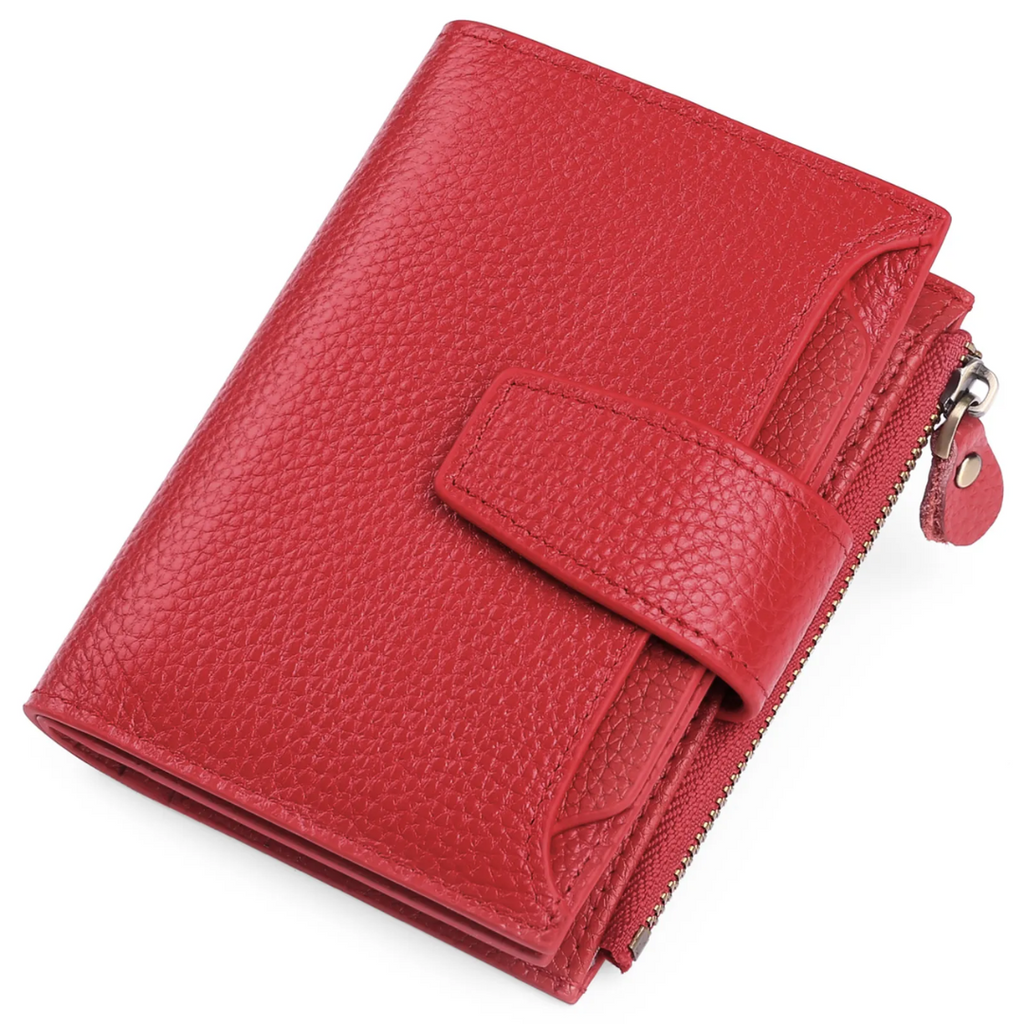 Women's Bifold Wallet with Snap Closure Zipper Pocket and Card Slots - Image 13