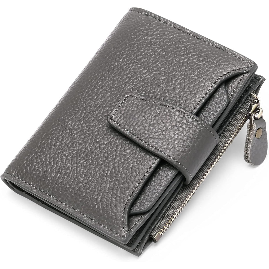 Women's Bifold Wallet with Snap Closure Zipper Pocket and Card Slots - Image 14