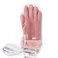 Women's USB Heated Gloves with Faux Fur Cuffs and Rechargeable Fast Warm-Up - Image 1