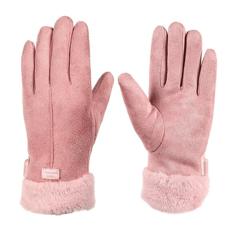 Women's USB Heated Gloves with Faux Fur Cuffs and Rechargeable Fast Warm-Up - Image 5